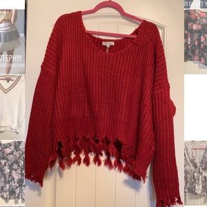 Fringe sweater